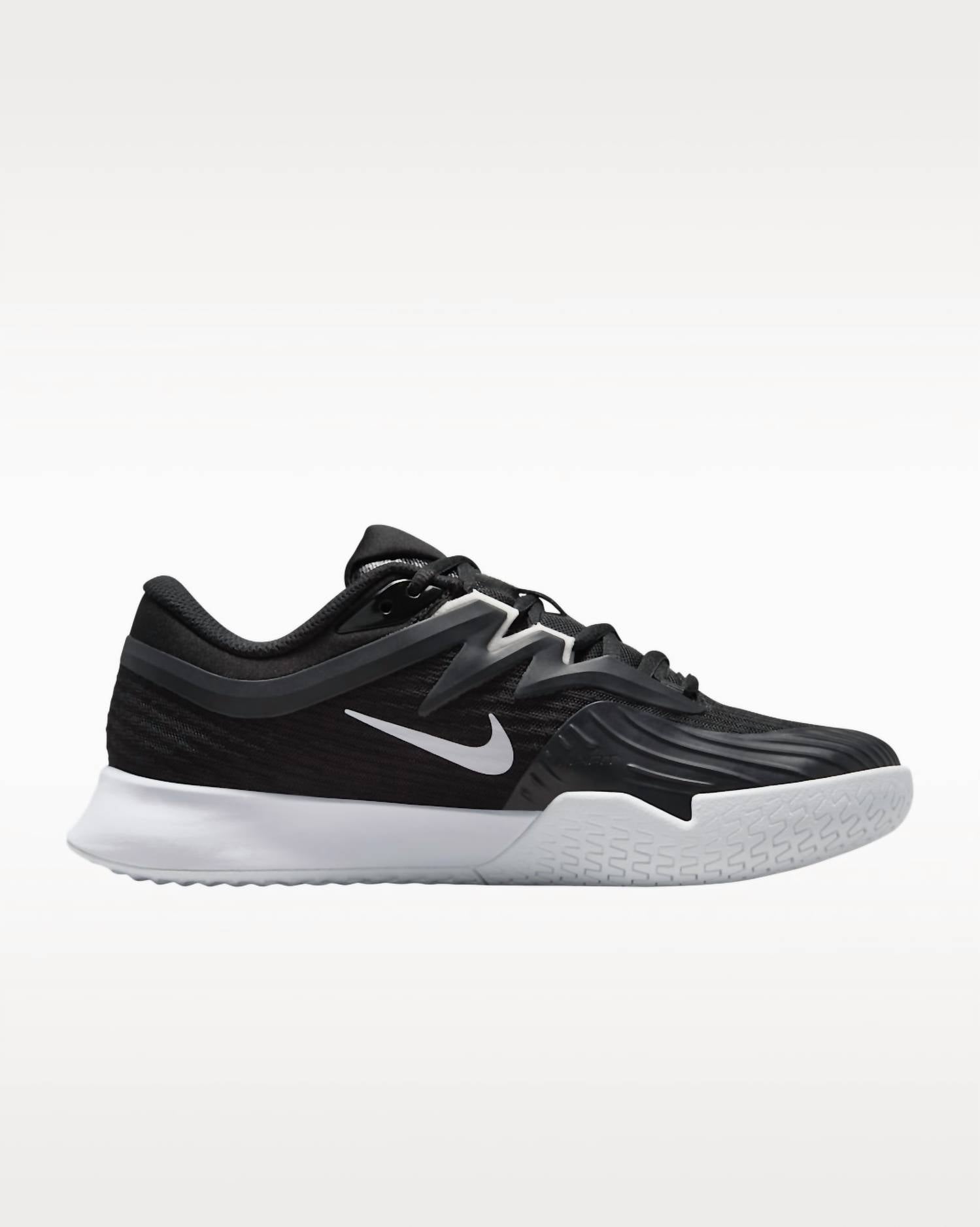 NIKE Women's Vapor Pro 3 Hard Court Tennis Shoes in black white - women's shoe