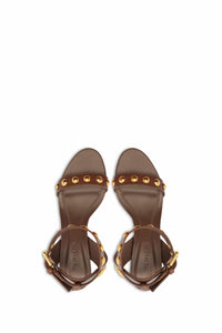 Farm Rio - Women's Leather Studded Block Heel Sandals