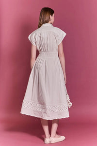 English Factory - Scallop Ric Rac Midi Dress