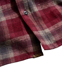 Billy Reid Brushed Bold Plaid Scout Shirt in syrah multi - men's shirt - view 4