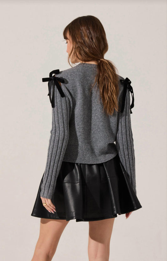 Astr - Melvie Bow Detail Cardigan