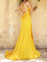 Ladivine - Fitted Satin Mermaid Gown
