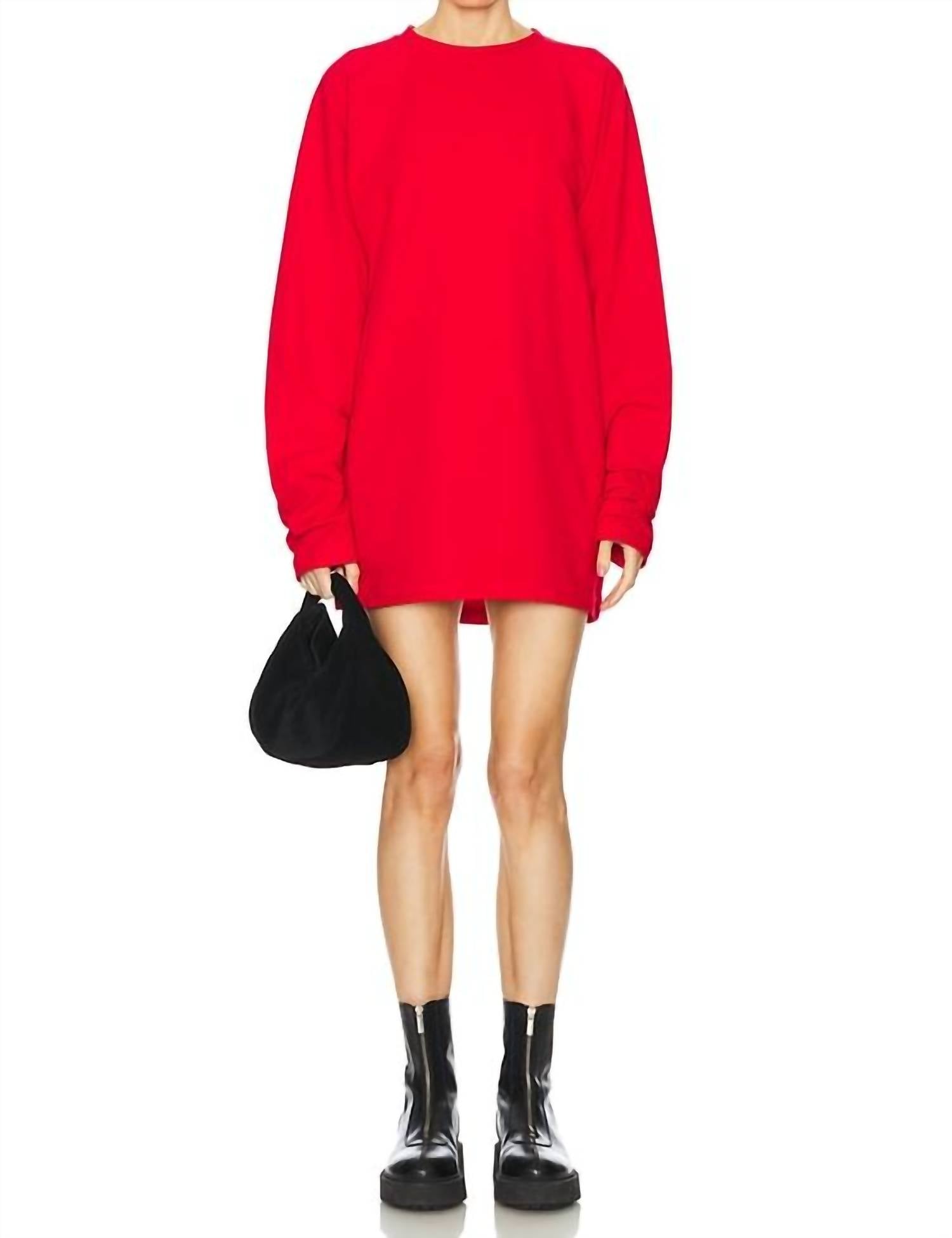 Norma Kamali - Oversized Raglan Sleeve Mini Dress
