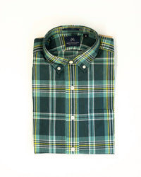 New England Shirt Company - Men's Authentic Madras Long Sleeve Button Down Shirt