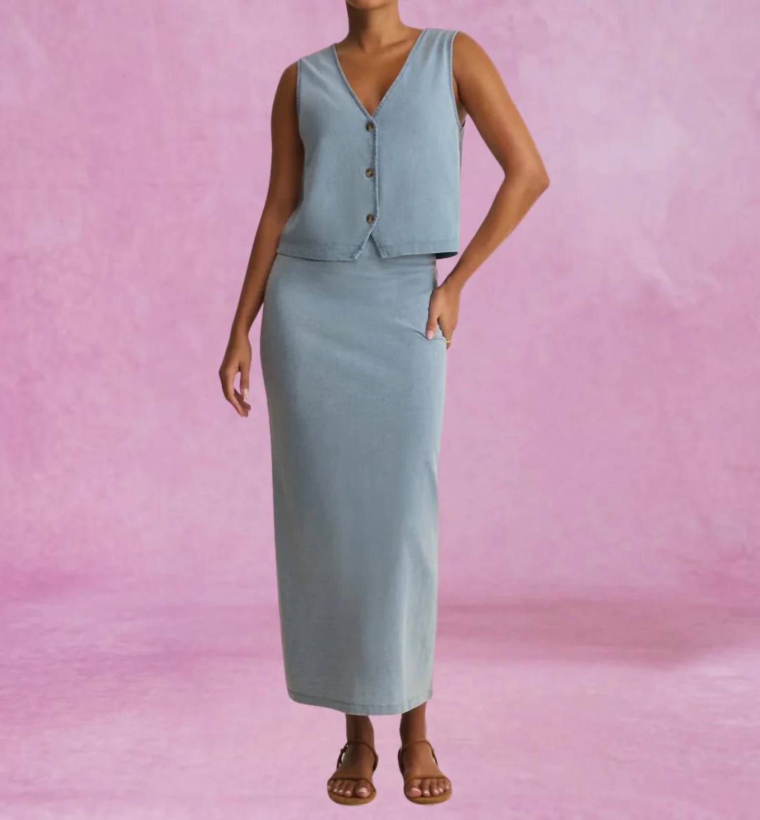 Z Supply - Noelle Jersey Denim Top