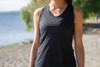 OUTDOOR RESEARCH Echo Tank Top in black - women's tank top - detail view