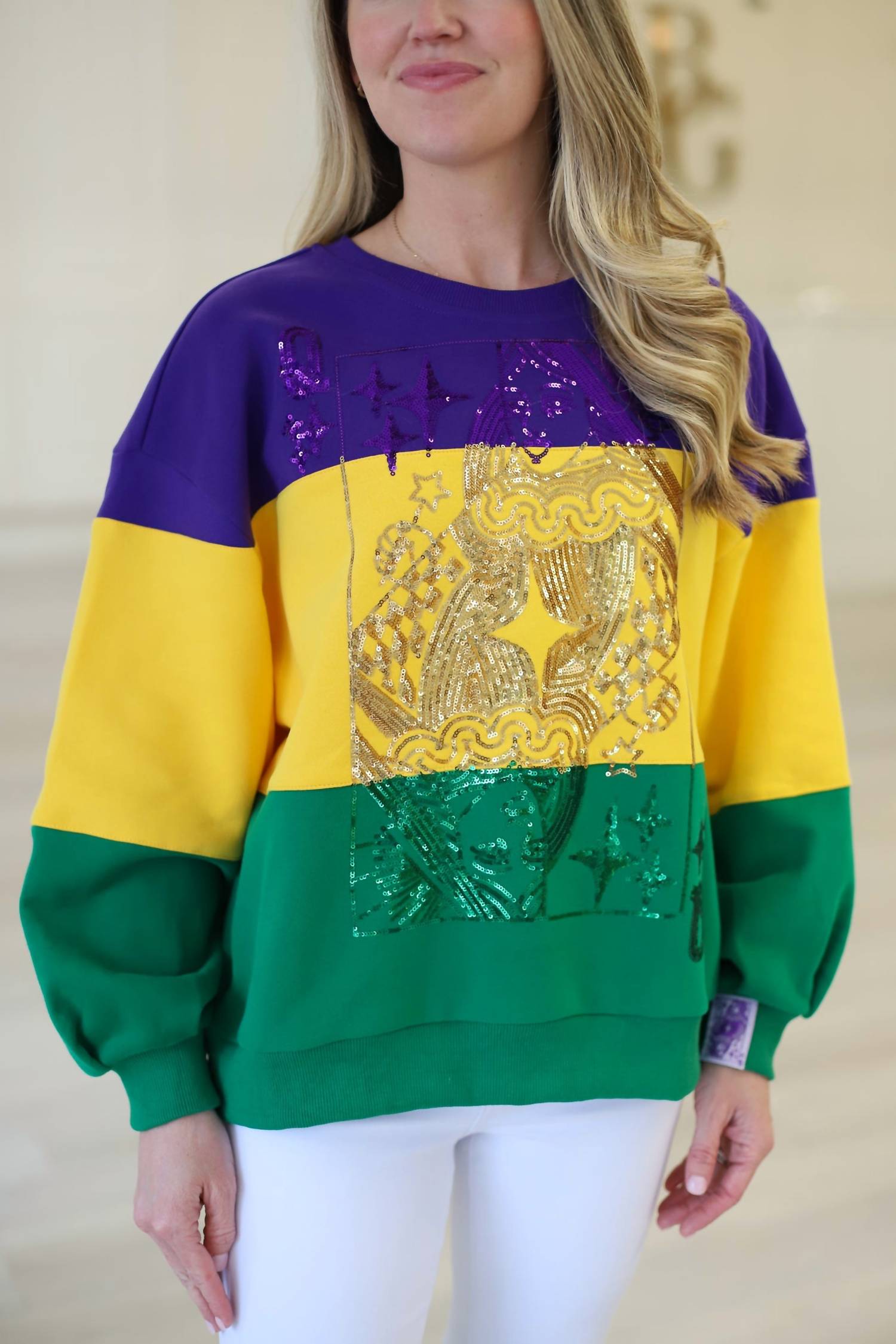 Queen Of Sparkles - Queen Card Sweatshirt