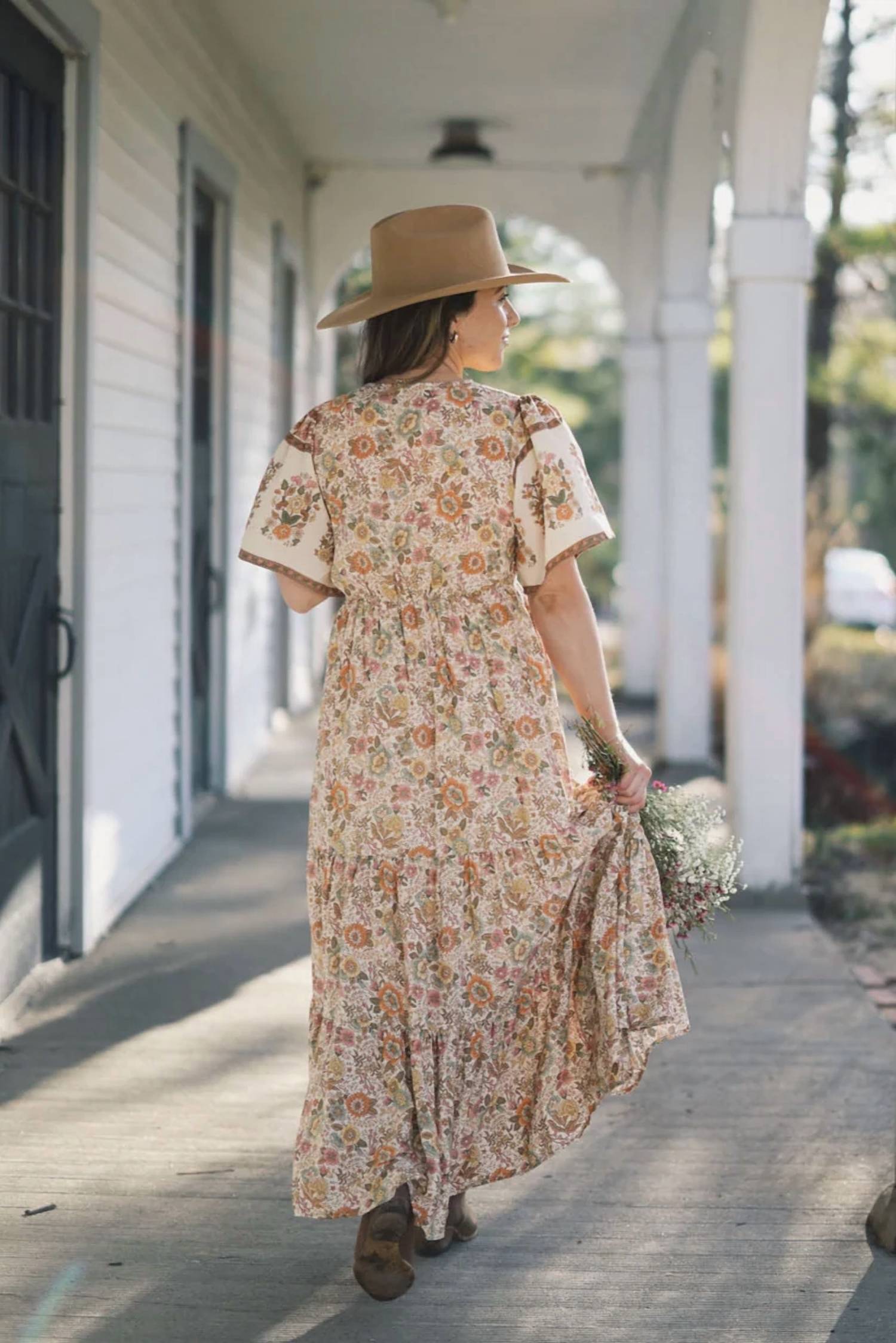 In-Loom - Savannah Button Front Midi Dress