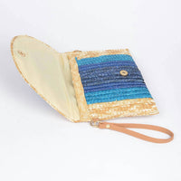3Am By H&D Accessories - Women's Colorful Faux Straw Envelope Clutch Bag