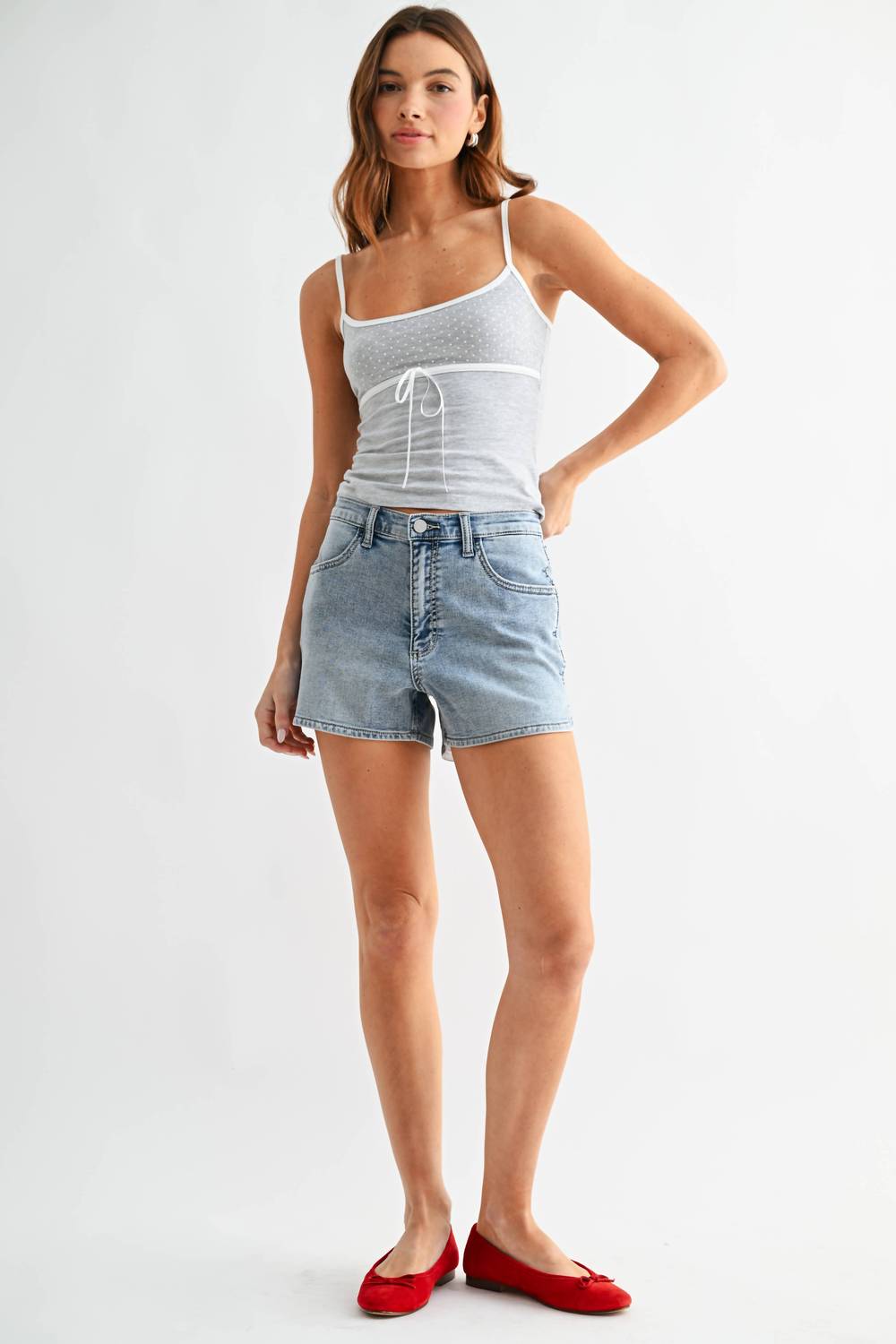 Jbd. - Sweat Short With Curved Hem