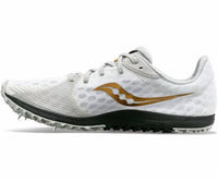 SAUCONY Women's Kilkenny 9 Spike Shoe in white - women's shoe - detail view