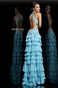 Sherri Hill - Lace Tiered Ruffle Gown