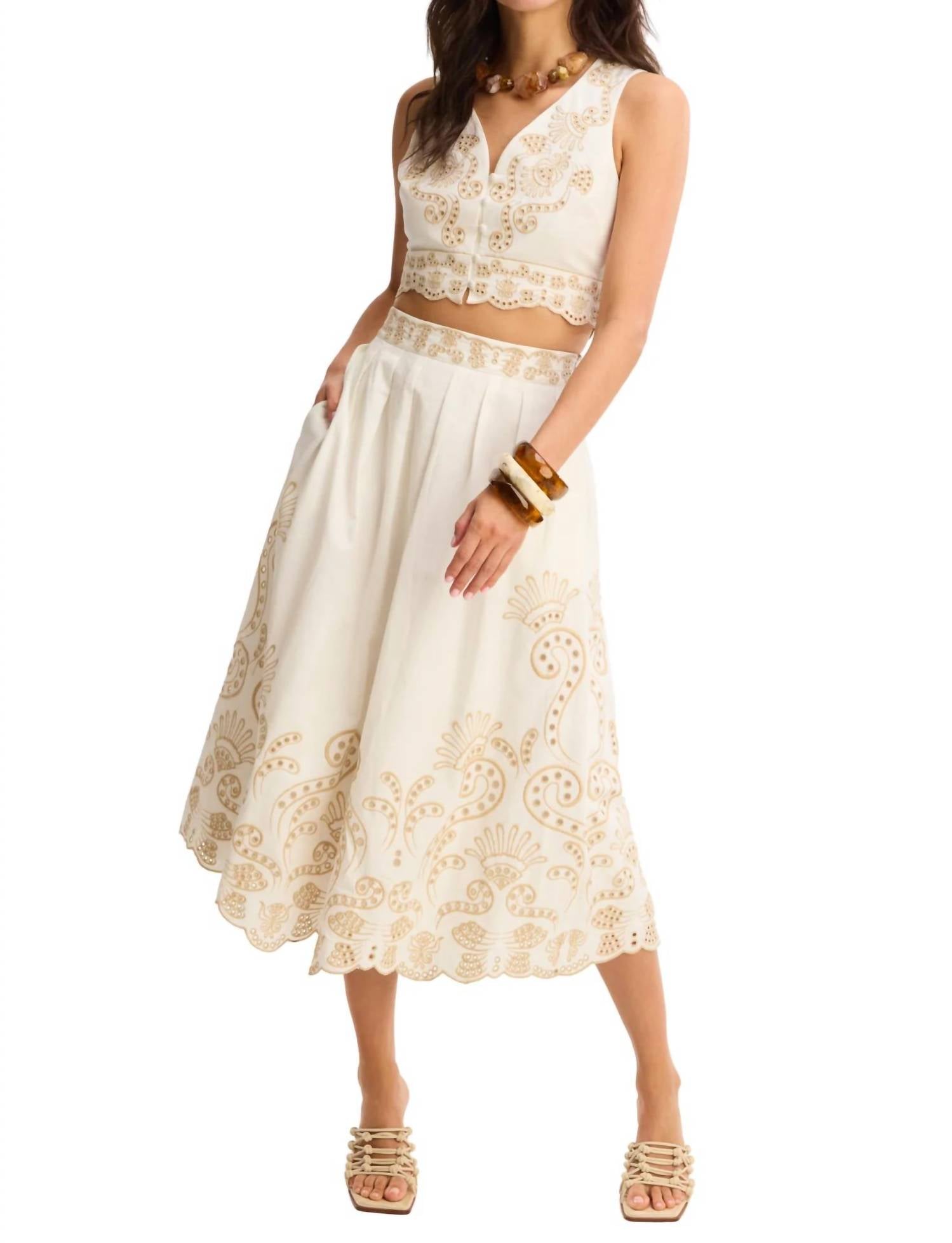 Allison New York - Maeve Midi Skirt