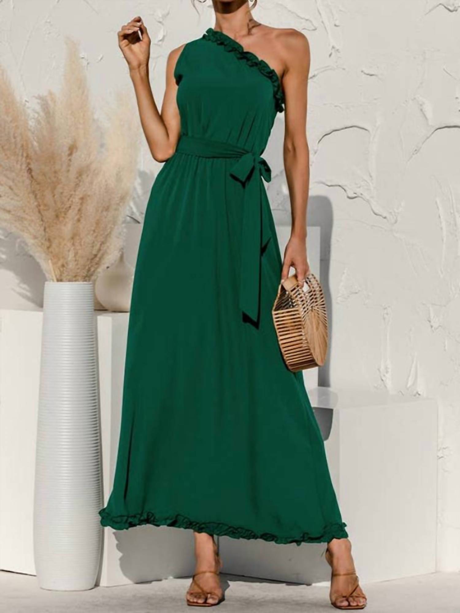 Esley Collection - Date Night One Shoulder Dress