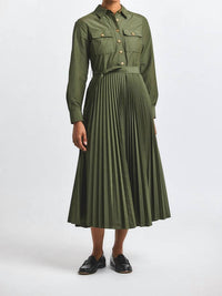 Derek Lam 10 Crosby - Women's Kenza Pleated Shirt Dress