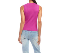 Karen Kane - Sleeveless Ribbed Sweater Tank Top