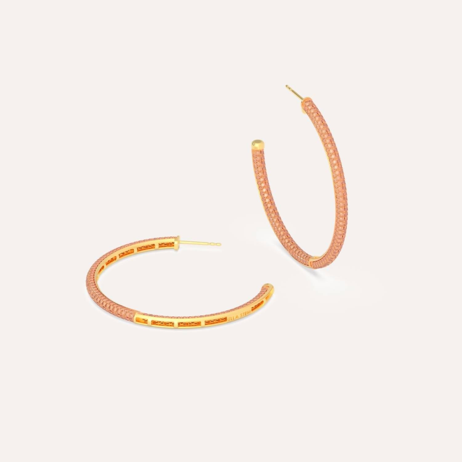 Ella Stein - Two-tone Large Hoop Earrings
