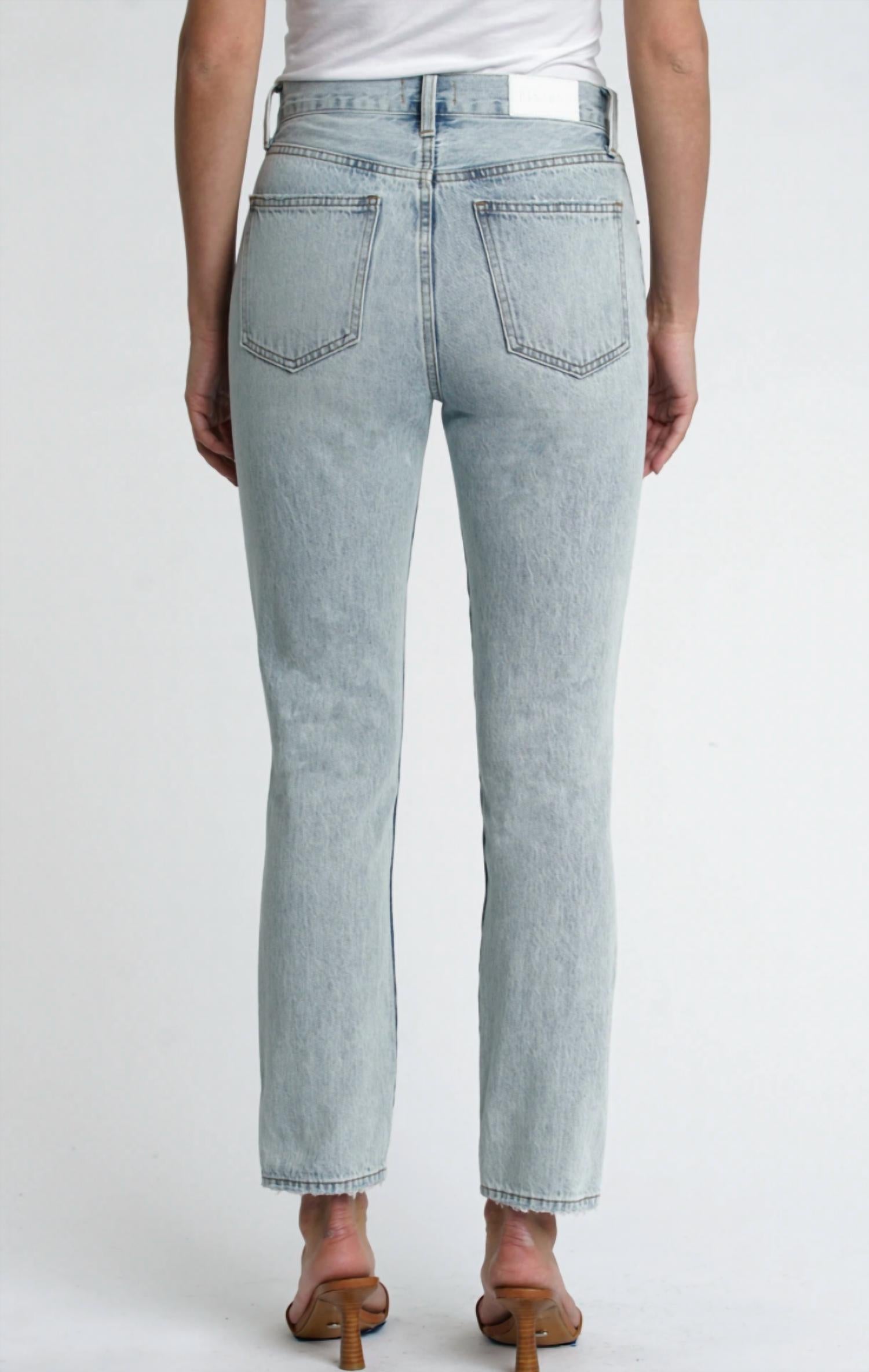Keaton High Rise Slim Straight Jean