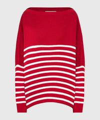 Valentino - Striped Jumper With Logo Pattern