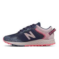New Balance Little Kid's Fresh Foam Shoes in arishi natural indigo saturn pink - kids' sneaker - detail view