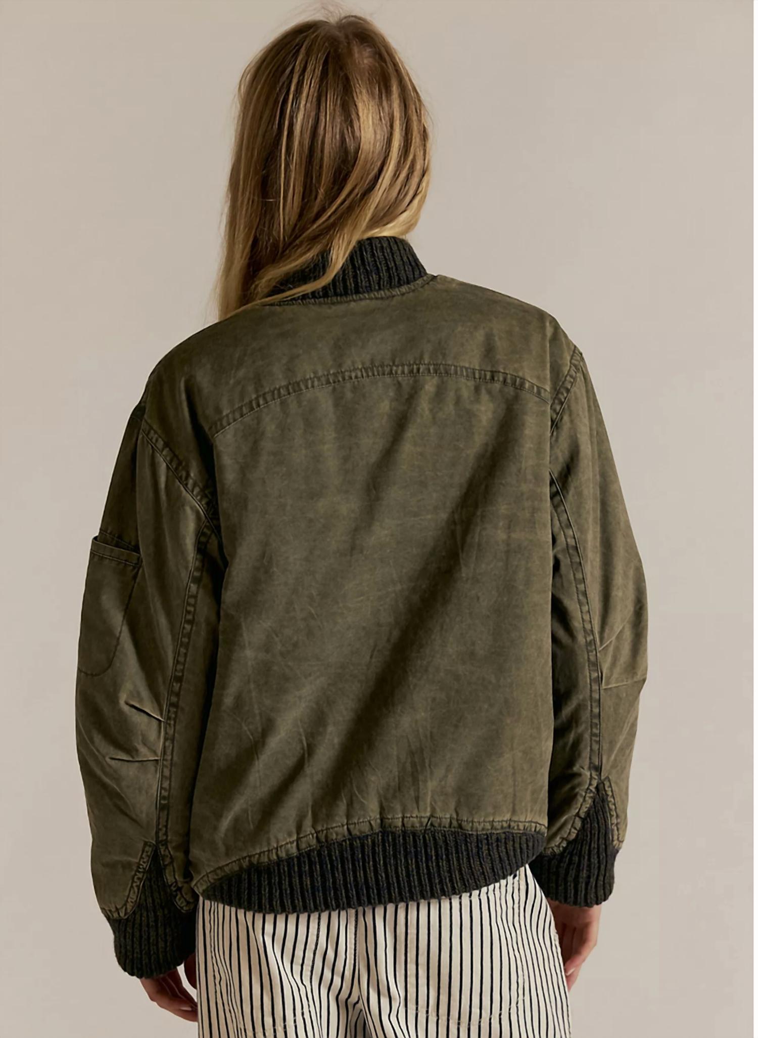 Free People - JAX WASHED BOMBER JACKET