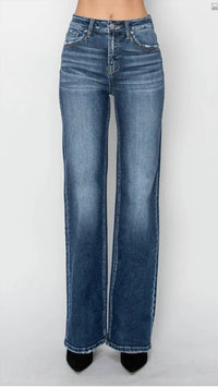 Risen - High Rise Straight Jeans