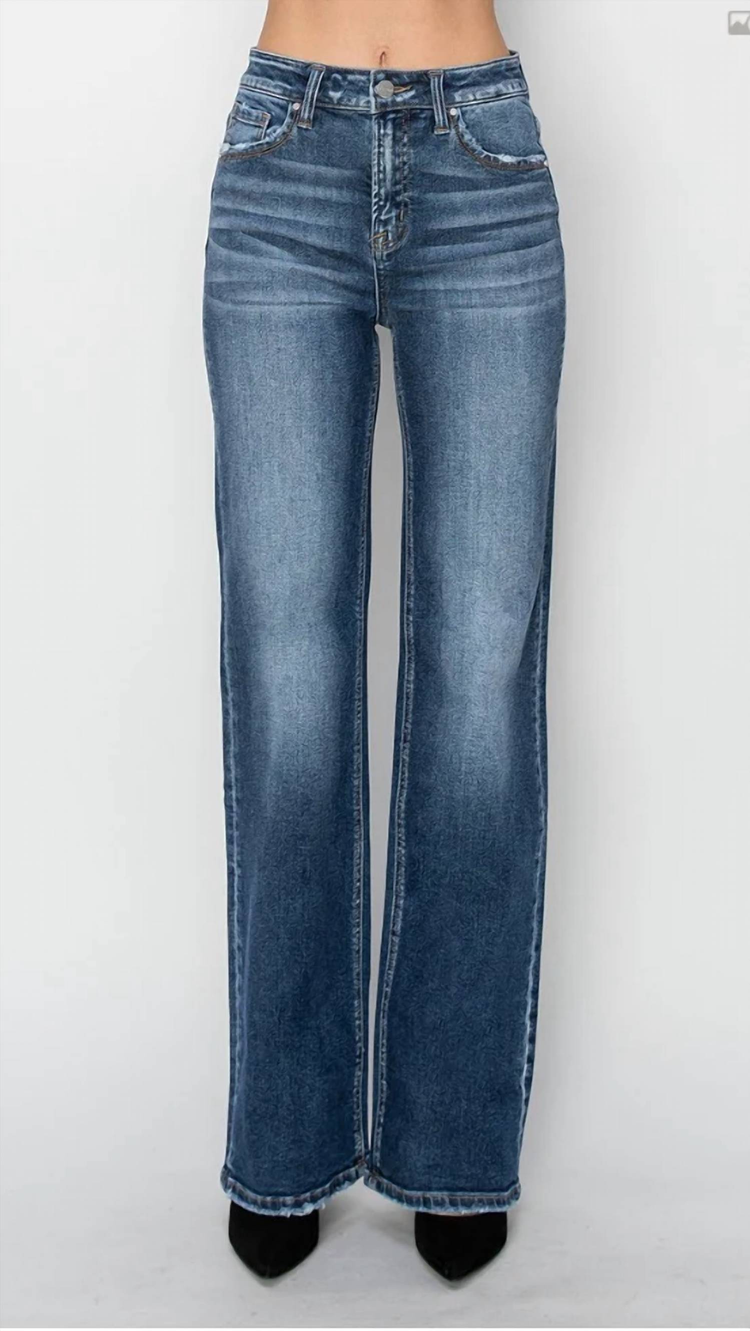 Risen - High Rise Straight Jeans