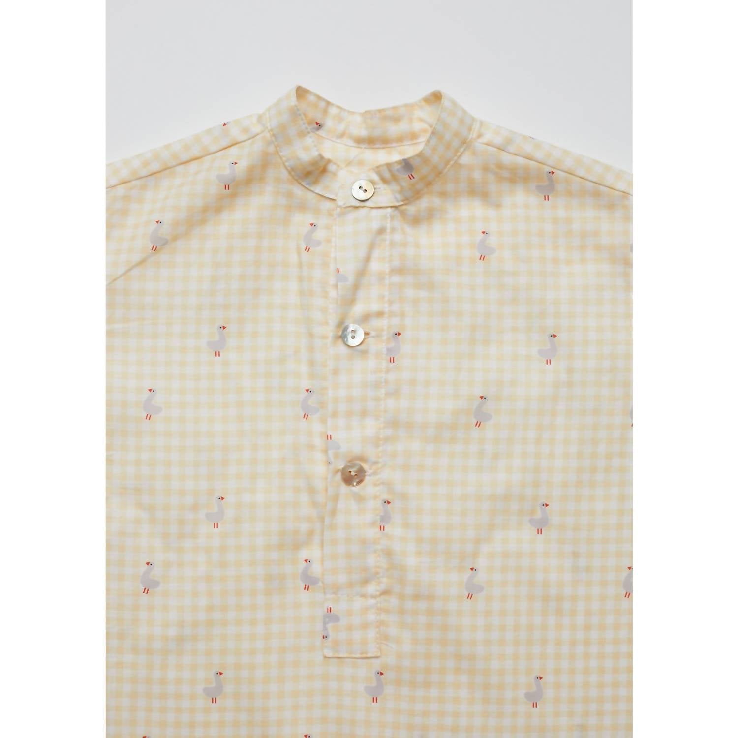 Pi and Pa Boy's Patos Shorts Set in beige - item - view 4