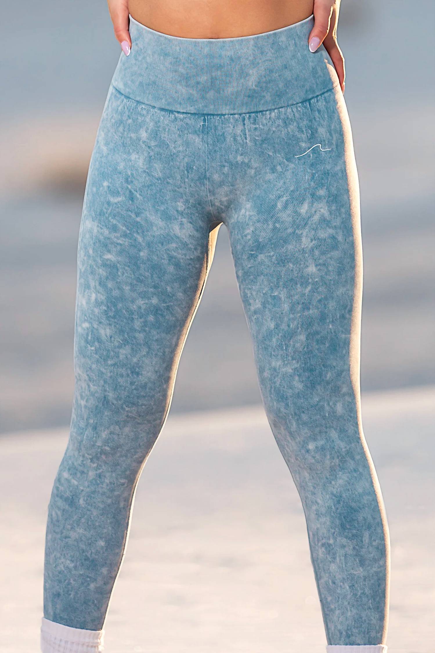 Navano - Acid Wash Seamless Leggings