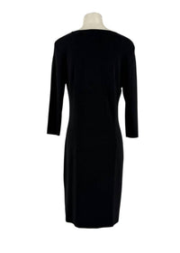 BIANA Vanessa Milano Knit Three Quarter Sleeves Sheath Midi Dress in black - women's dress - view 5