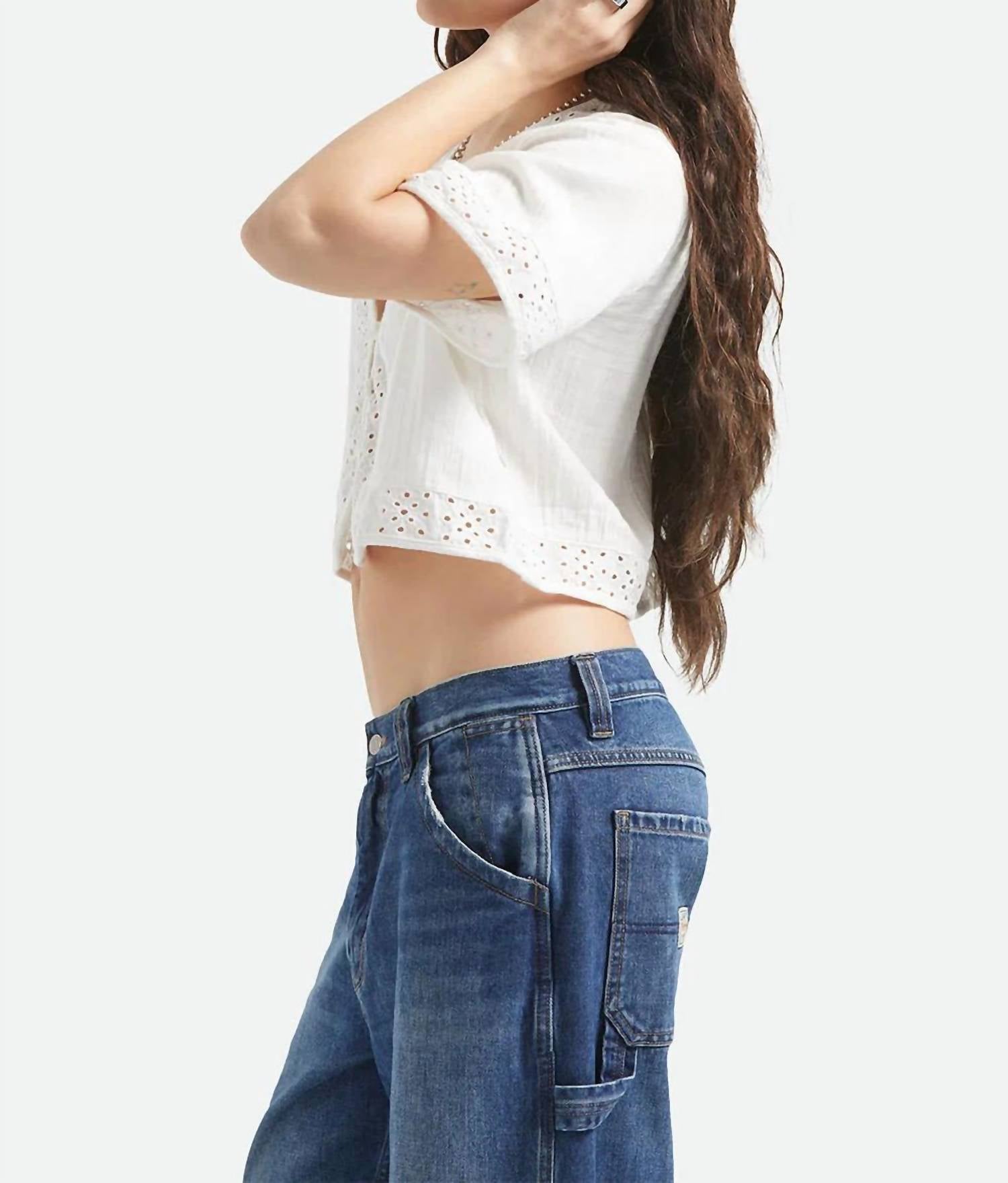 Brixton - Seaside Eyelet Top