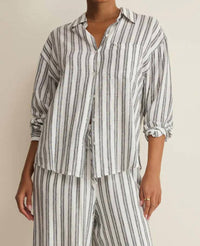 Z Supply - Perfect Striped Button Up Top