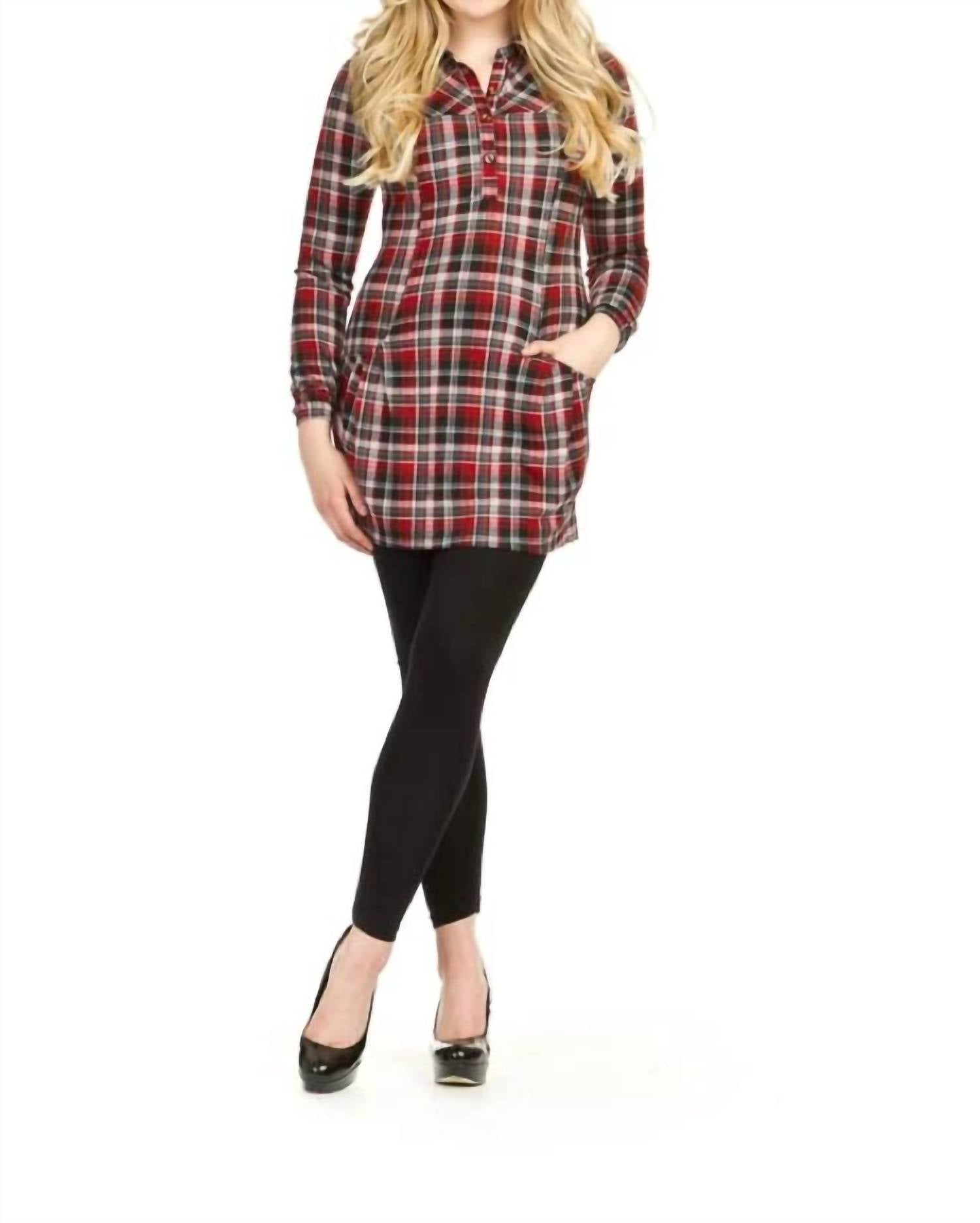 Papillon - Plaid Dress With Pockets