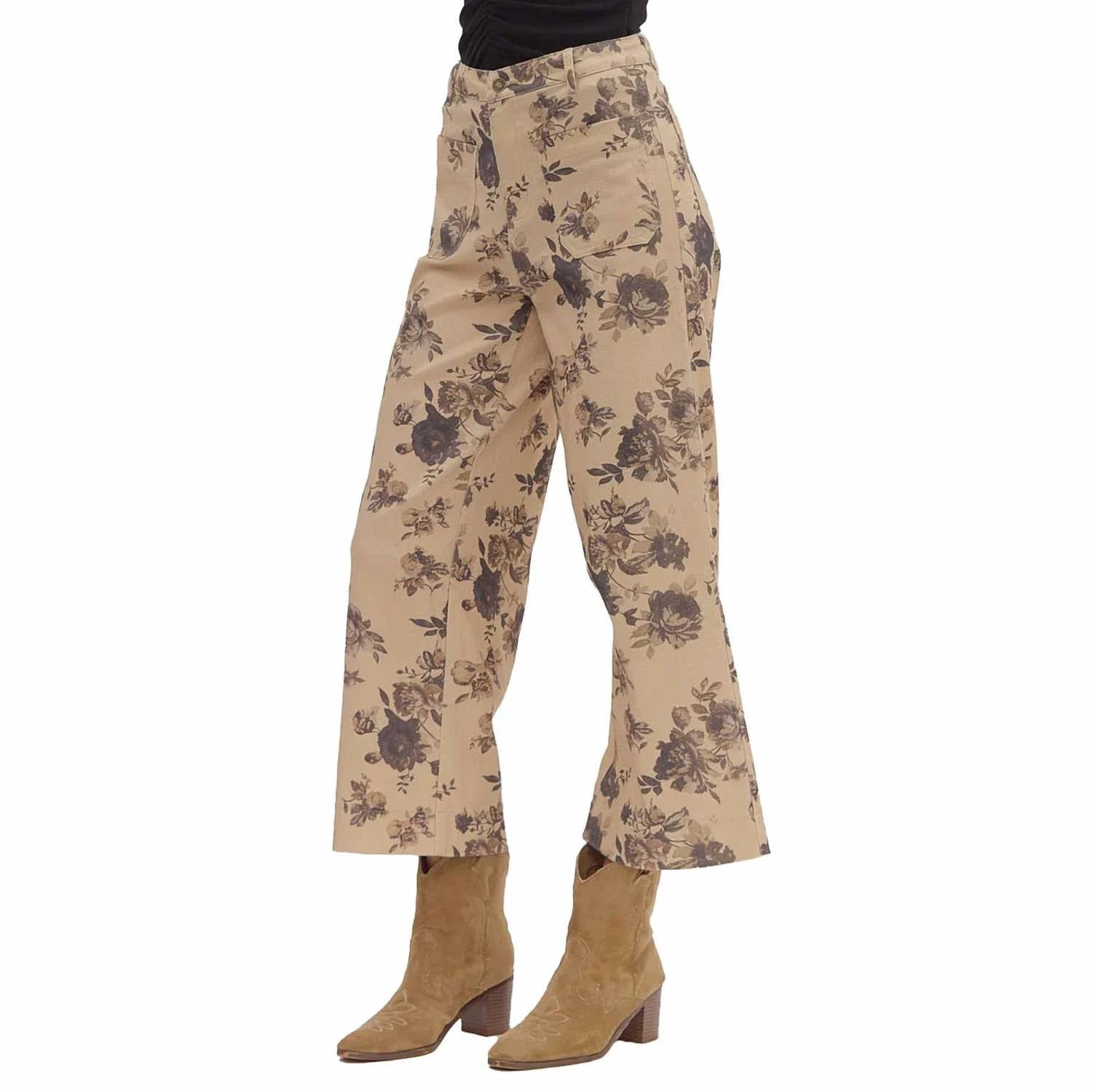 Entro - Floral Print Pants