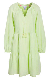 TOMMY BAHAMA Coastalina Tiered Long Sleeve Dress in energy - women's dress - view 4