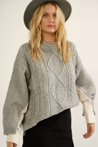 Promesa - Oversized Cable Knit Sweater