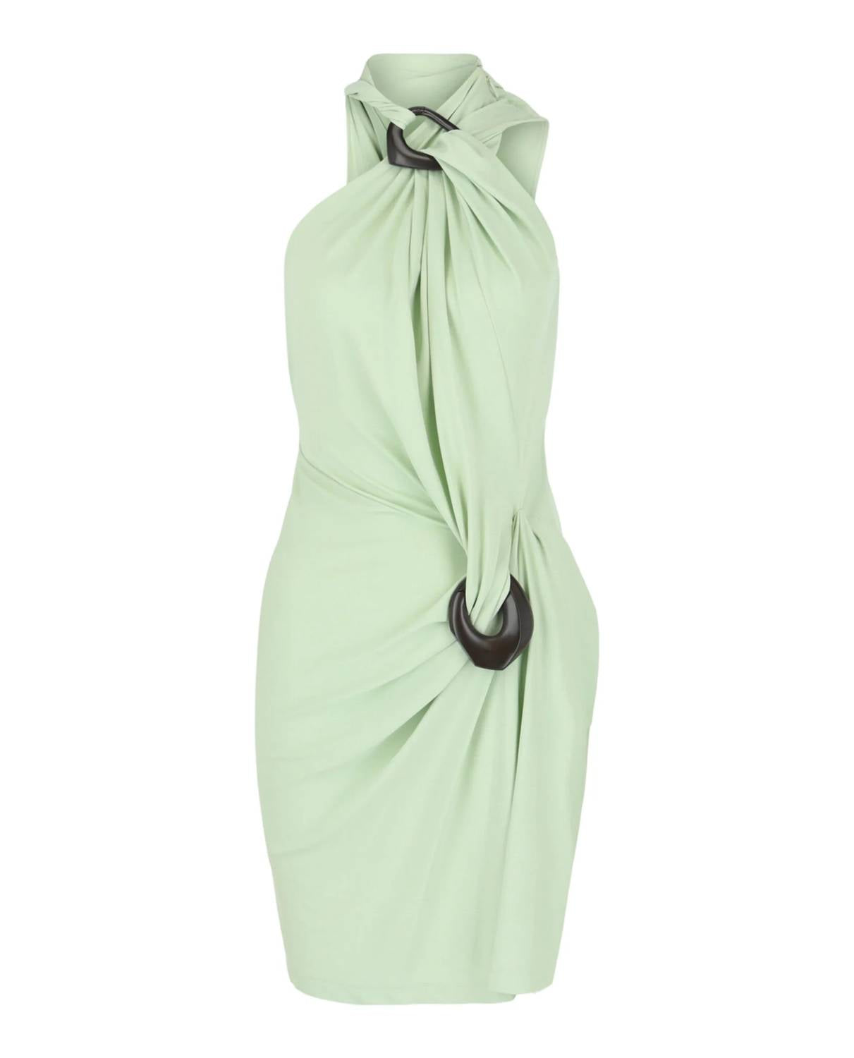 Salvatore Ferragamo - One Shoulder Draped Jersey Dress