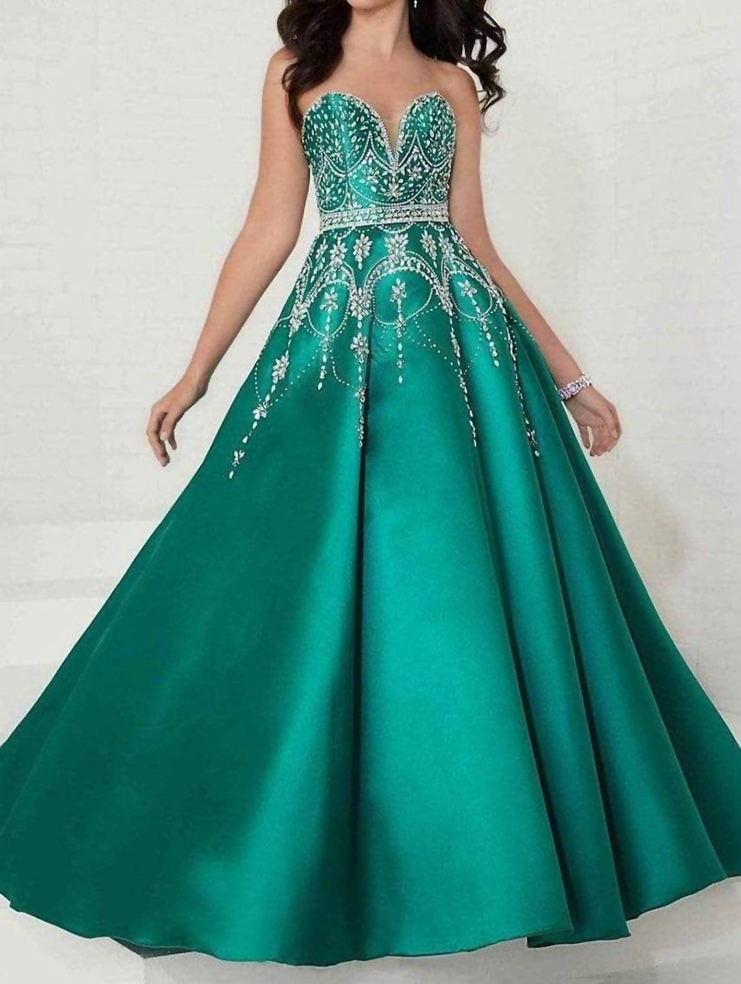 Tiffany Designs - Women's Sweetheart Jeweled Dress
