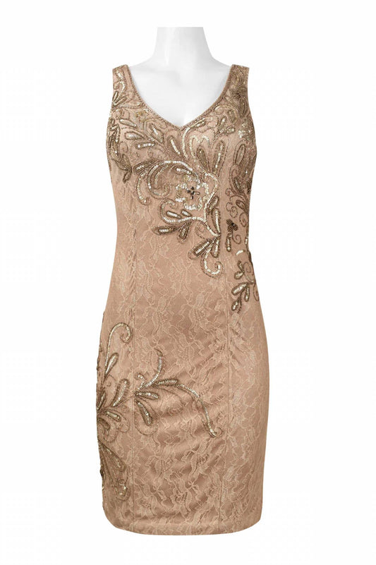 Sue Wong - Bodycon Embellished Lace Dress