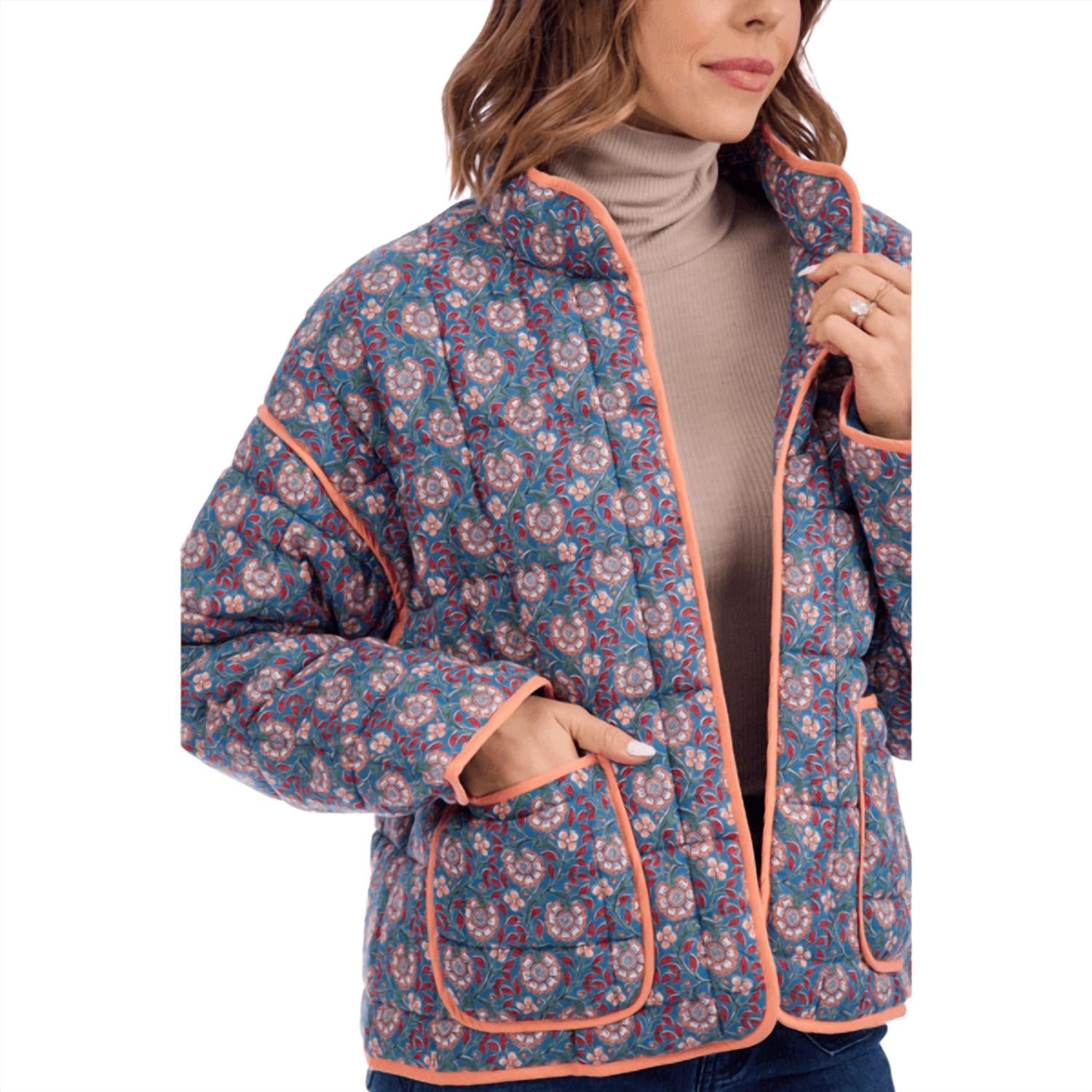 Mudpie - Cher Block Print Floral Jacket