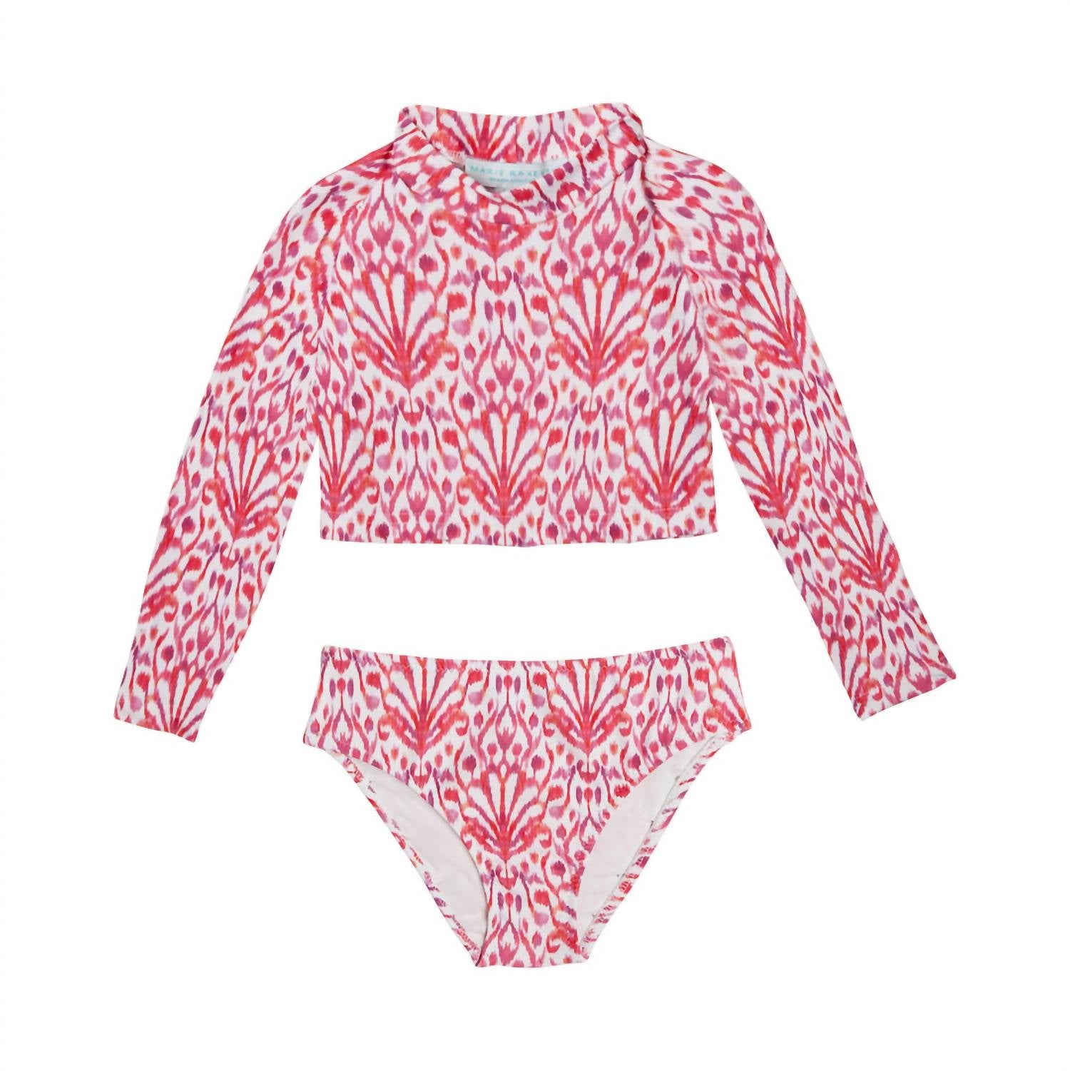 Marie Raxevsky - Girl's Ikat Crop Top Swim Set