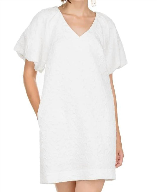 Jade Melody Tam - Bro Puff Sleeve Chemise Dress