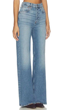 Re/Done - High Rise Wide Leg Jeans