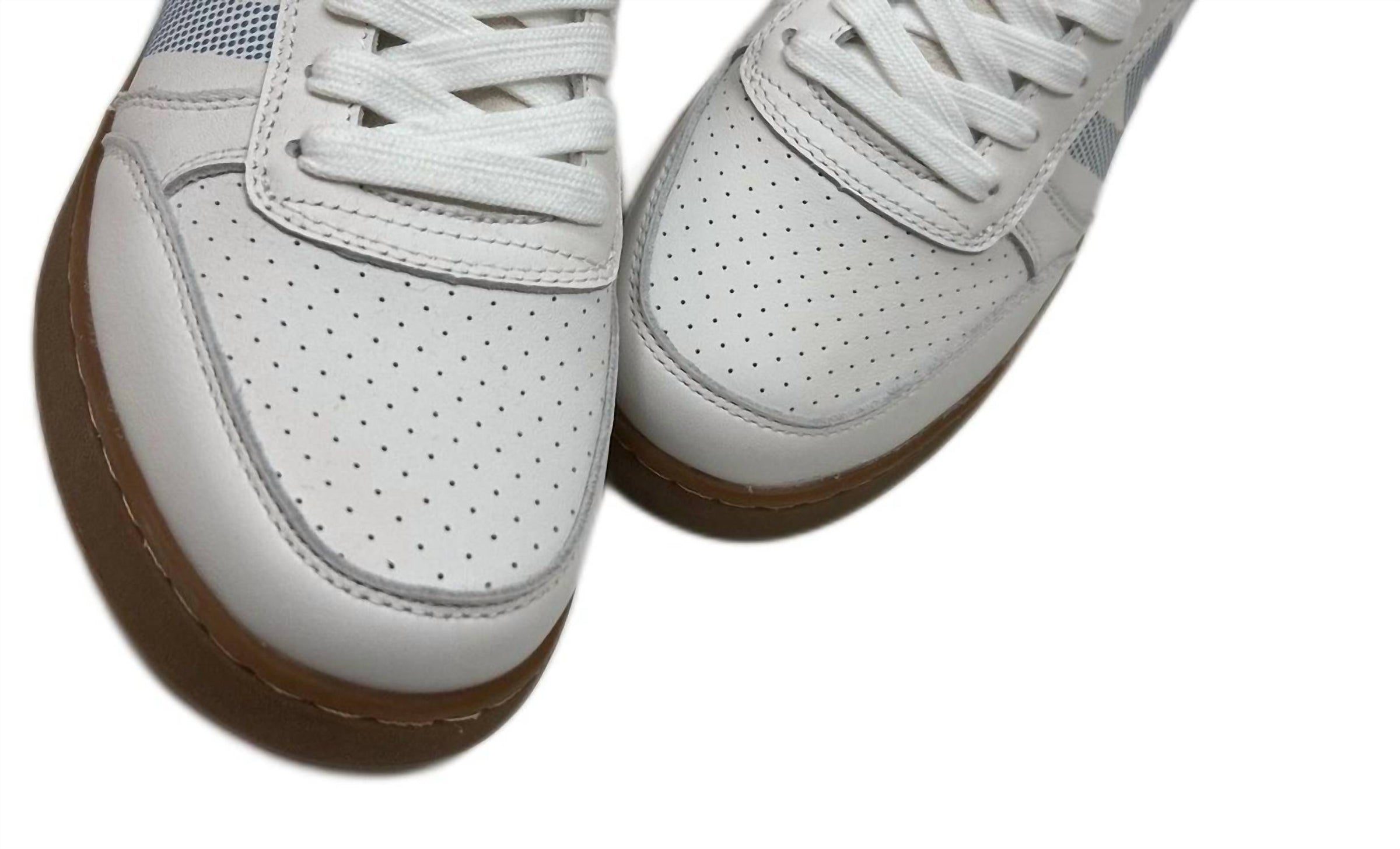 Woden Women's Frode Leather Sneaker in old denim - women's sneaker - alternate view