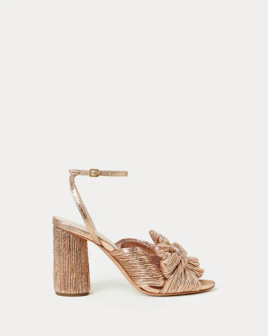 Loeffler Randall - WOMEN'S CAMELLIA PLEATED BOW HEEL SANDAL