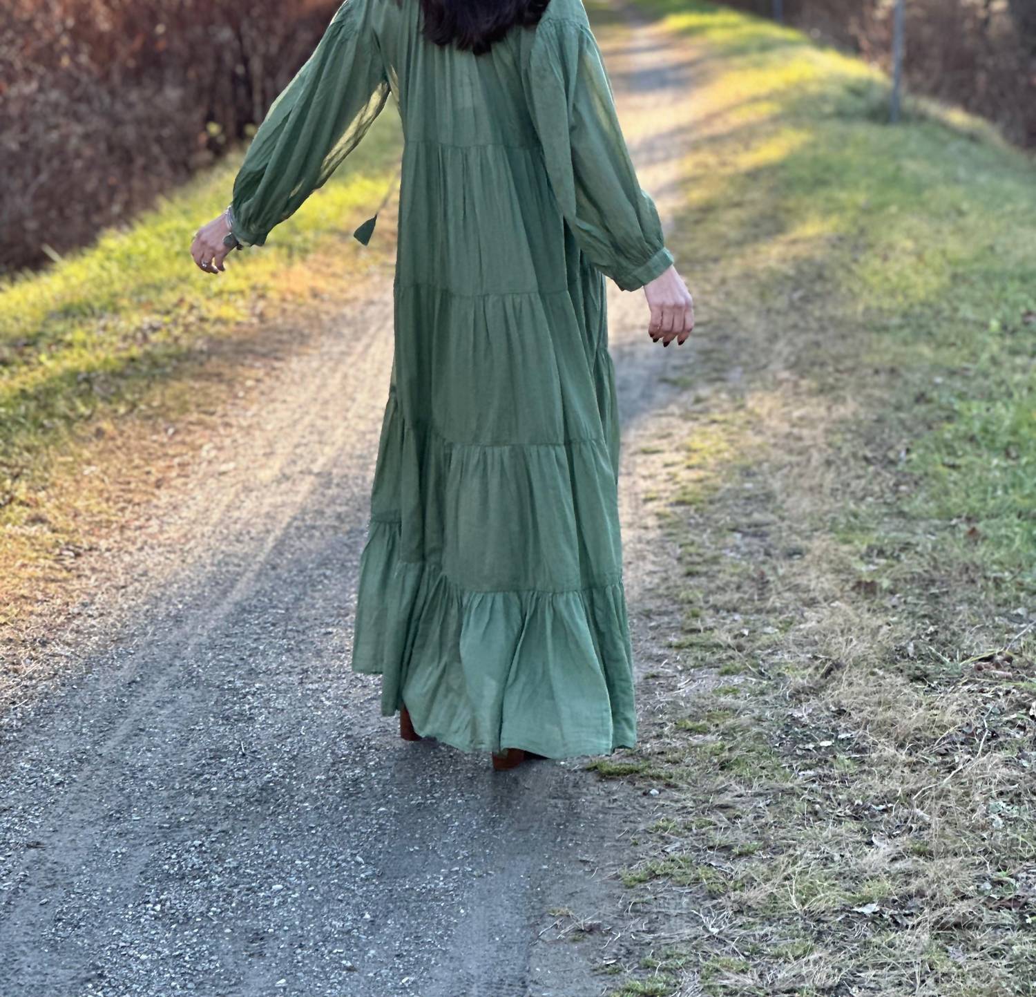 Pearl And Caviar - Daphne Long Sleeve Maxi Dress