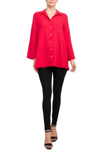 Counterparts - Women's Collared Solid Button Down Shirt