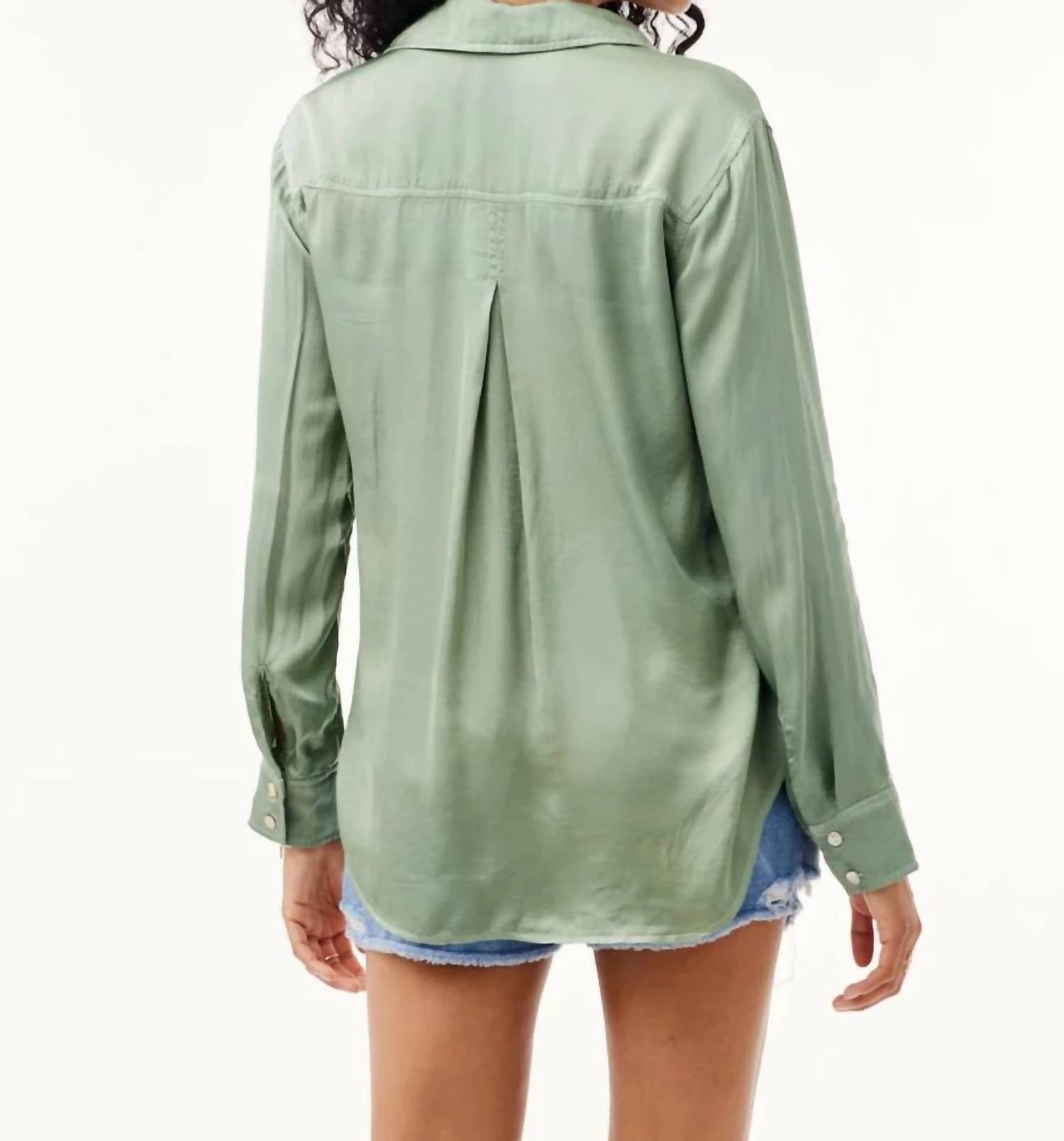 Bella Dahl - Silky Slit Button Down Shirt
