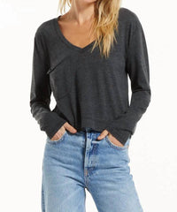 Z Supply - LONG SLEEVE SKIMMER POCKET TEE