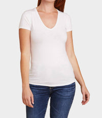 Majestic Filatures - Soft Touch Short Sleeve V-neck Top